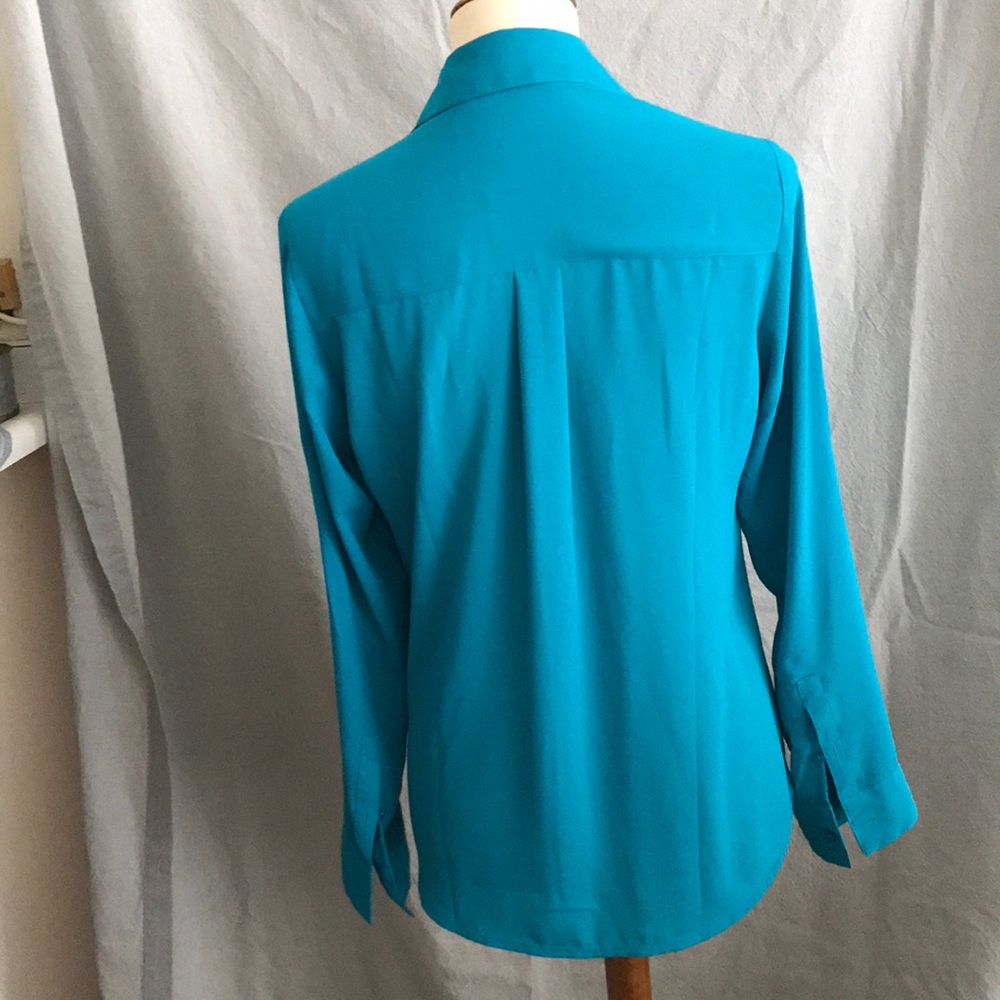 Express Collared Button Down Blouse - Picture 2 of 4
